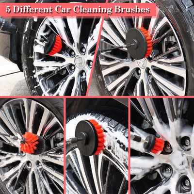 24 шт. Автомобильный детальный набор щетки Умывающий комплект с гелем для чистки для внутренних и внешних колес