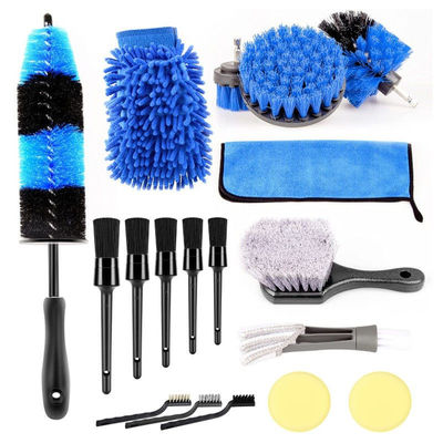 18 PCS Авто детализация кисти для чистки автомобильных колес