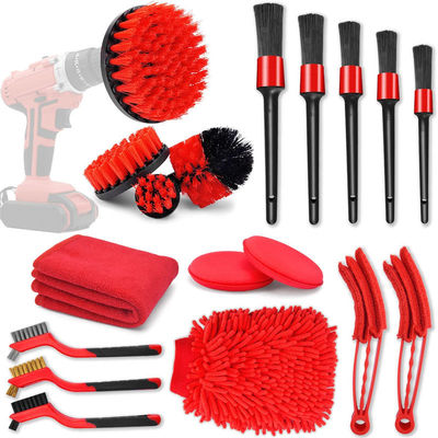 18PCS Автомобильные детальные спин щетки комплект макияж щетки ODM
