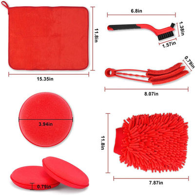 18PCS Автомобильные детальные спин щетки комплект макияж щетки ODM