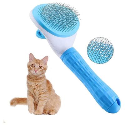 Антибактериальная пластиковая PET чистка щетка домашние животные самостоятельно очищают для собак выпадение волос